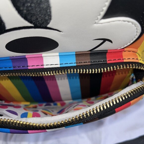 Loungefly Disney Mickey Mouse Pride Rainbow Mini Backpack NWOT - Picture 11 of 16